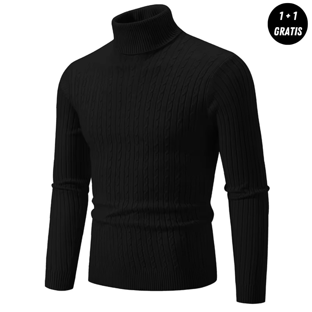 Enzo | Warmer Strickpullover mit Rollkragen