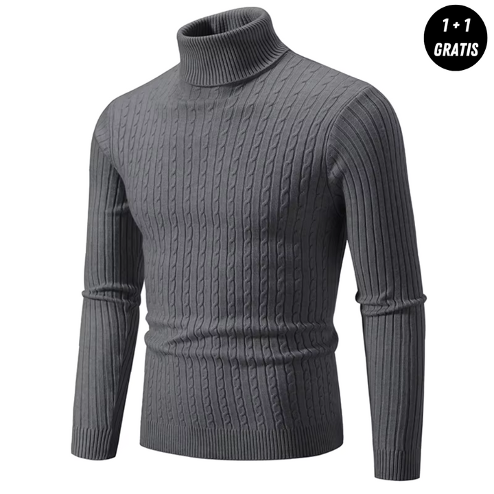 Enzo | Warmer Strickpullover mit Rollkragen