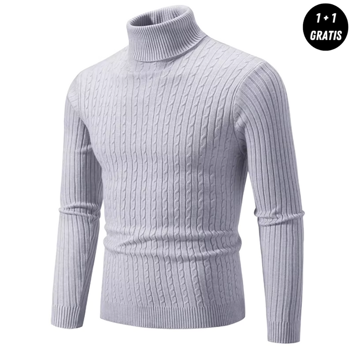 Enzo | Warmer Strickpullover mit Rollkragen