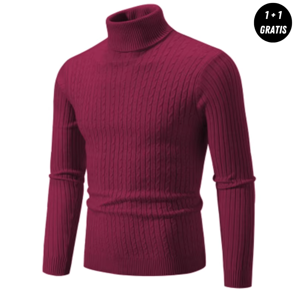 Enzo | Warmer Strickpullover mit Rollkragen