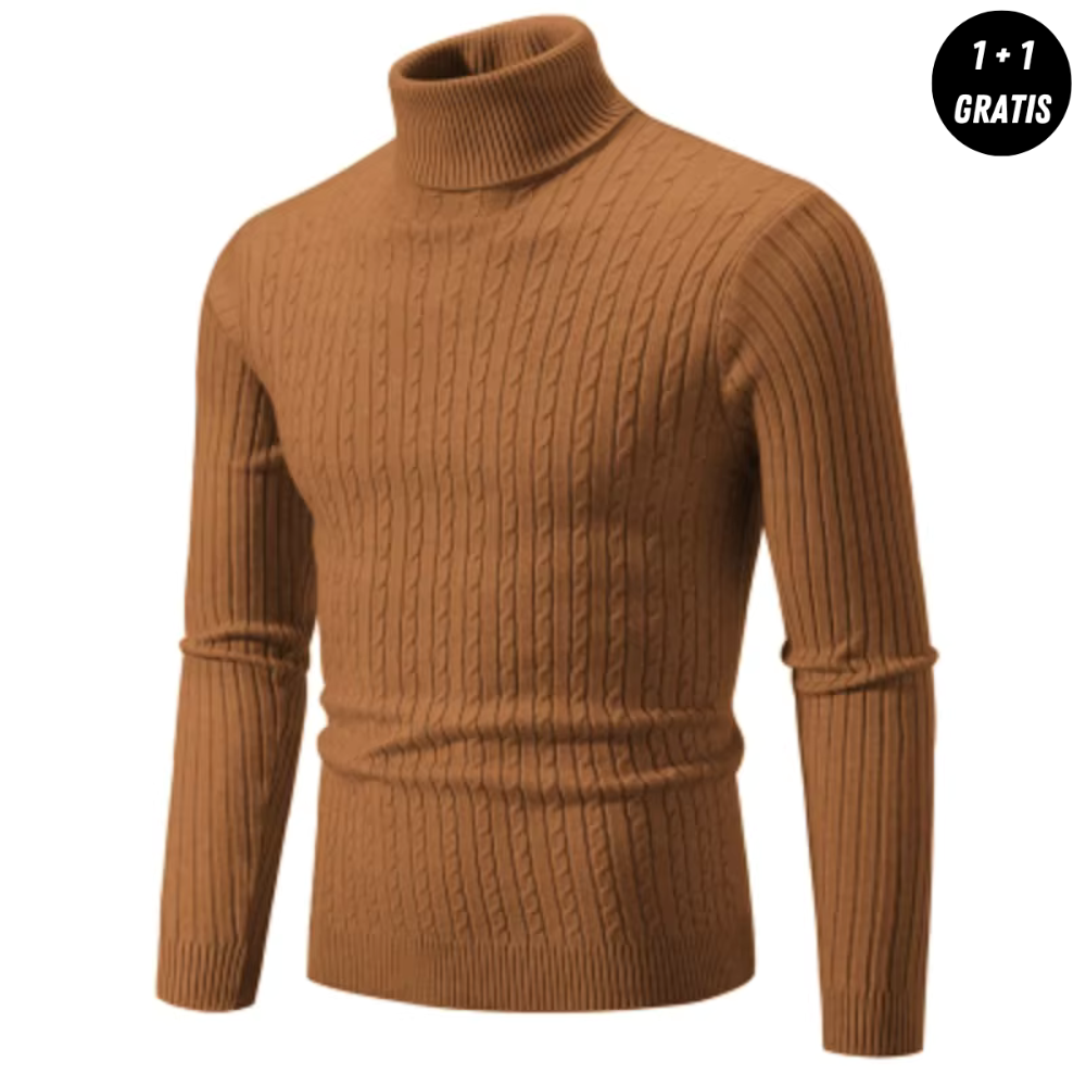 Enzo | Warmer Strickpullover mit Rollkragen