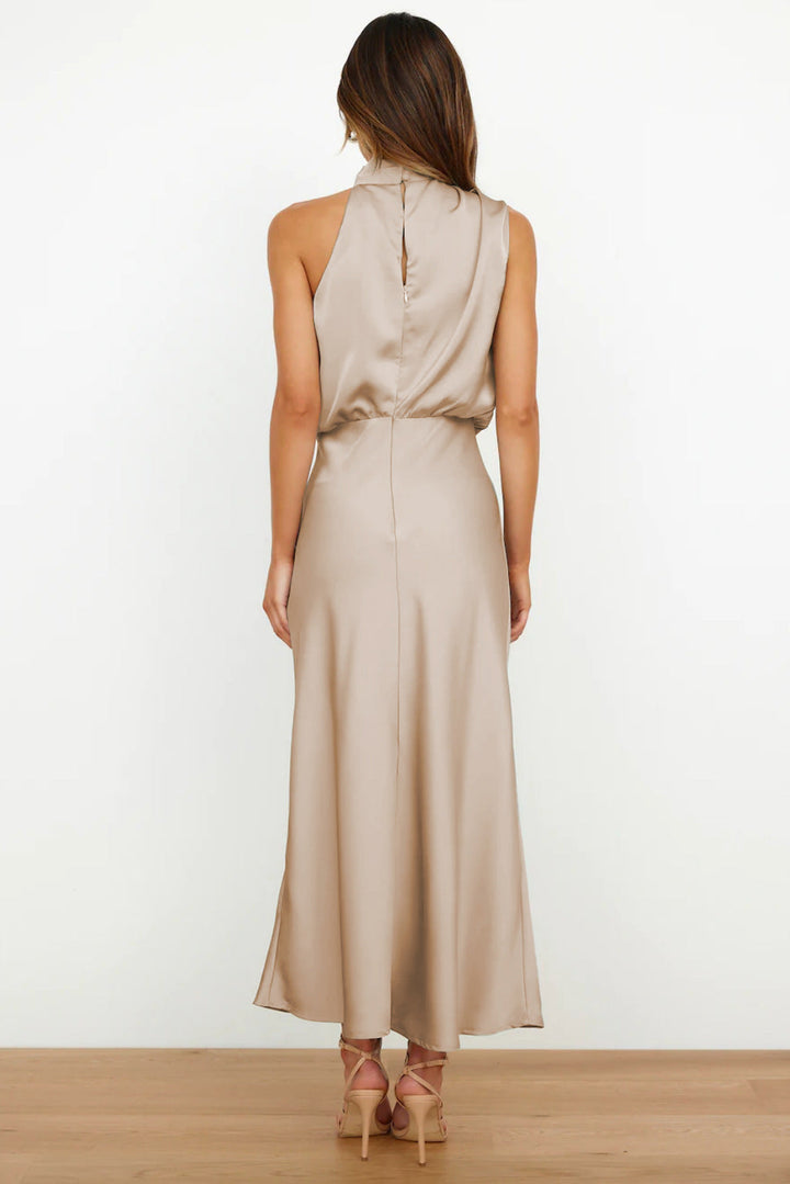 Theresa - Langes Kleid mit Halterneck