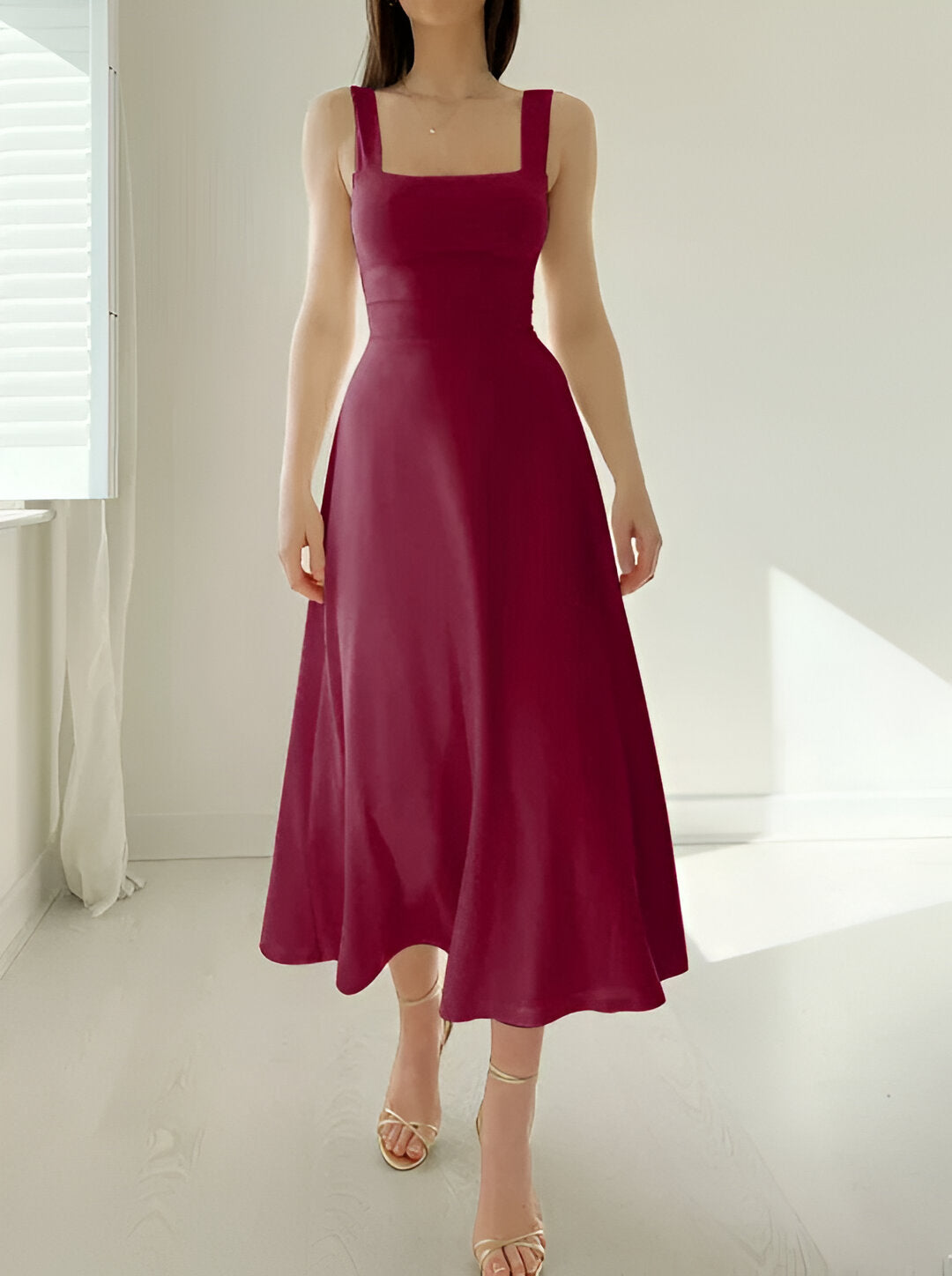 Klaudia - Midi-Kleid fur damen