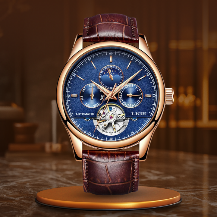 Automatik-Uhr mit mechanischem Tourbillon