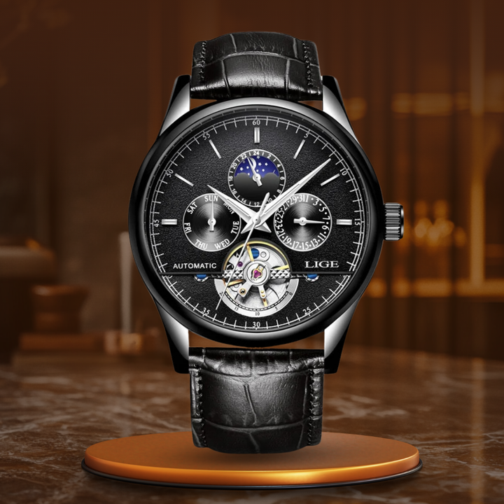 Automatik-Uhr mit mechanischem Tourbillon