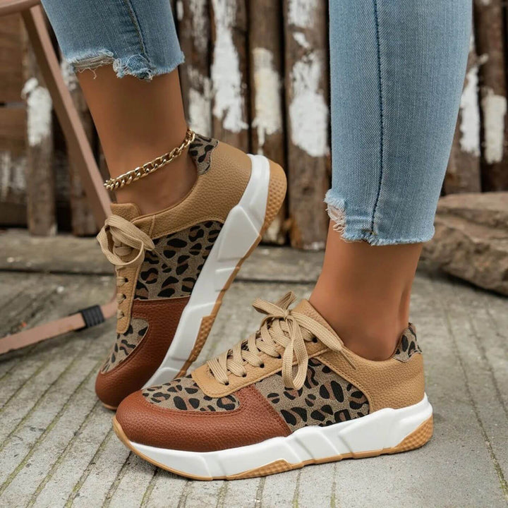 Elora™ - Orthopädische Leopard Sneakers