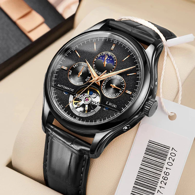 Automatik-Uhr mit mechanischem Tourbillon