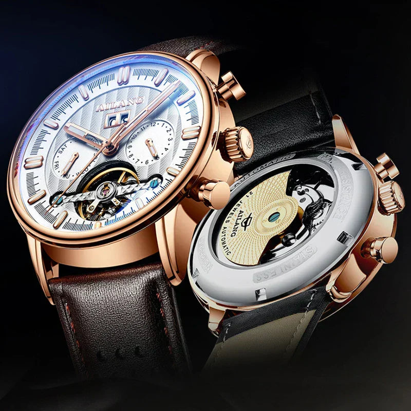 Modische wasserdichte Tourbillon-Uhr