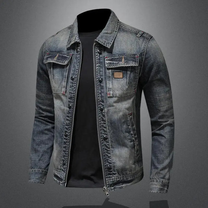 Carl | Retro-Denimjacke